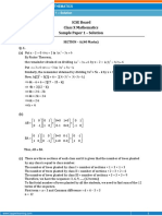 ICSE Board Class X Mathematics Sample Paper 1 - Solution: SECTION - A (40 Marks) Q. 1