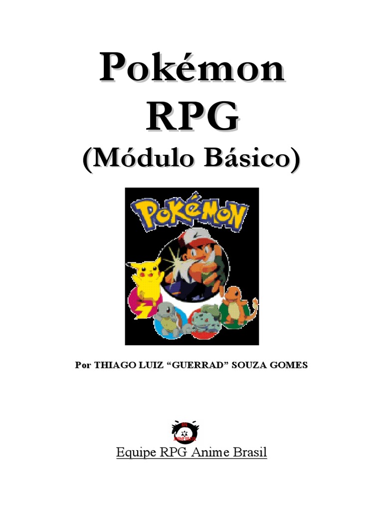 Pokémon para Anime RPG PDF | PDF | Pokémon | Jogos de RPG