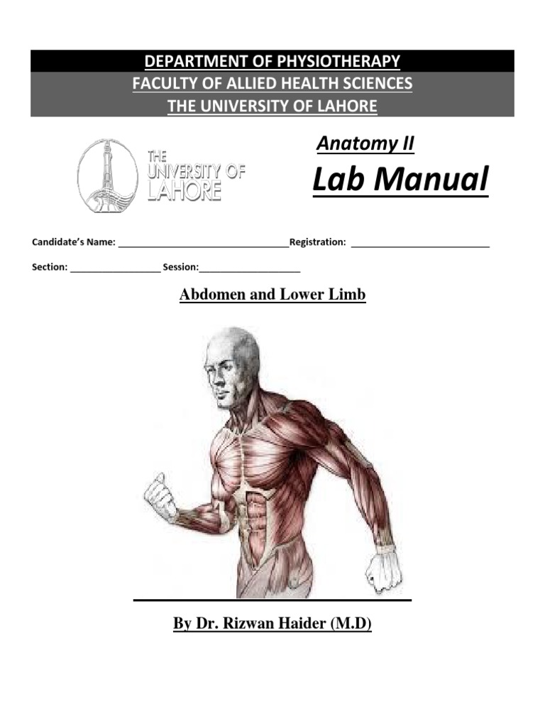 Lab Manual Anatomy II PDF