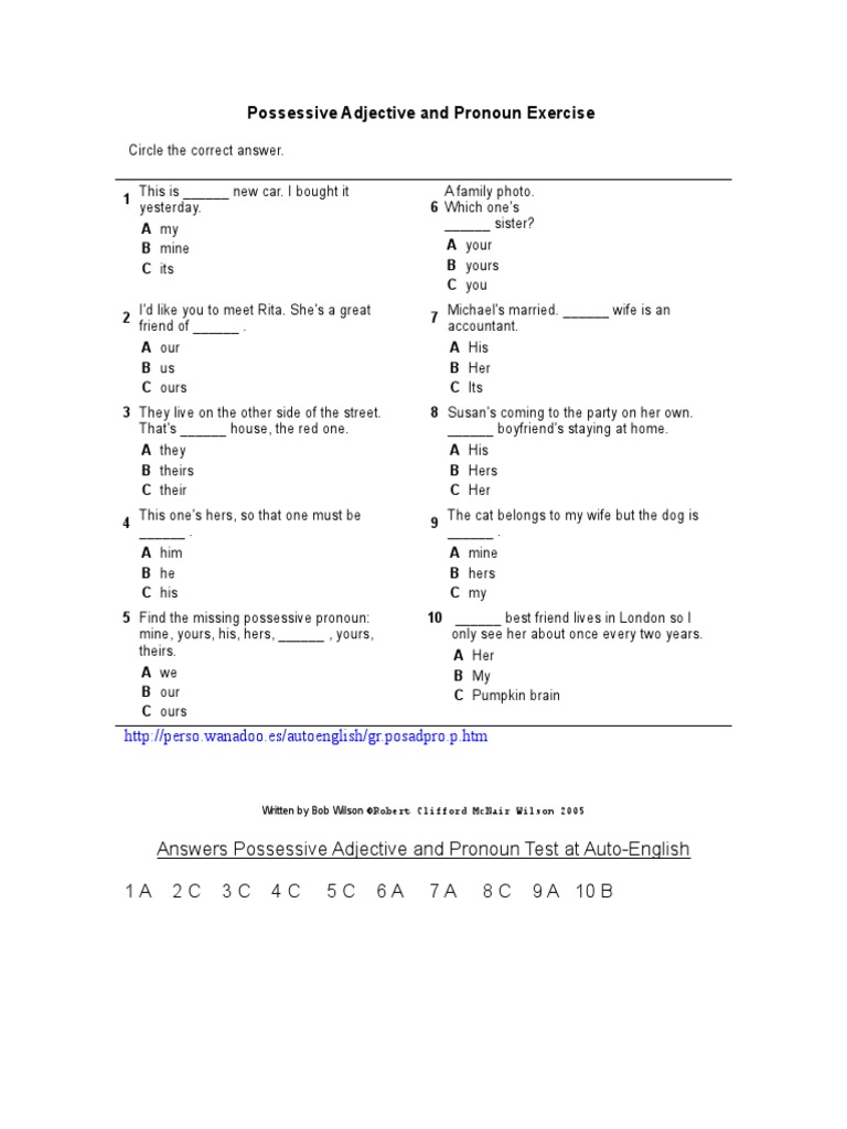10e-possessive-adjectives-and-pronouns-answer-key