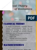 Classical Theory of Economics: Mista, Huizo, Leal, Alim, de Angel