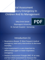 Initial Assessment of Respi. Emergency (PKGDI Medan)