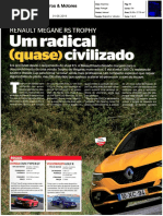 RENAULT MÉGANE R.S. TROPHY NA "CARROS & MOTORES"