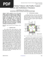 Detection of Stolen Vehicle With Traffic Control System and Ambulance Clearance