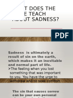 What Does The Bible Teach About Sadness?