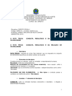 Direito Penal I. Ponto 09.O Fato Tpico - Conduta Resultado e Relao de Causalid