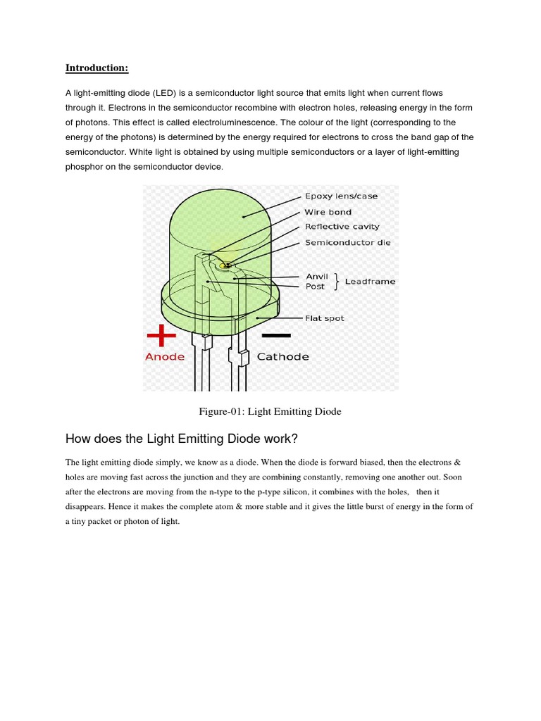 How Does The Light Emitting Diode Work? PDF PN Junction Light
