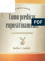 Como Predicar Expositivamente Walter L. Liefeld