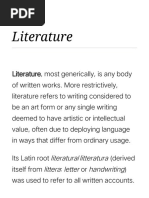 Literary Arts - Wikipedia