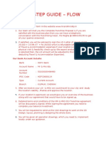 Step by Step Guide - Flow Chart: Our Bank Account Details