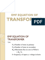 EMF Equation of Transformer