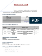 Curriculum Vitae: Objective