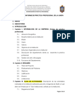 Esctura Del Informe de Pasantias