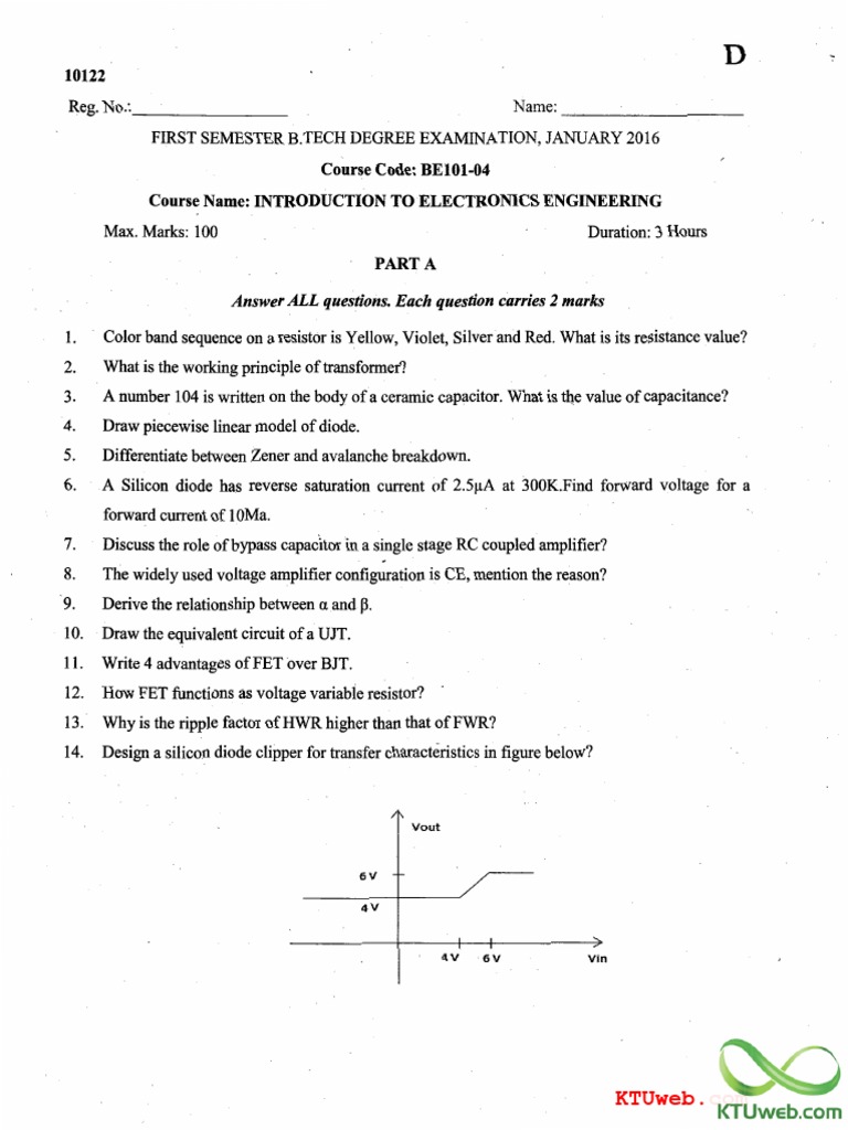 Electronics Engineering Exam Questions | PDF | Capacitor | Rectifier