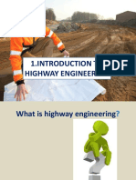 1.0 Introduction to Highway Engineering