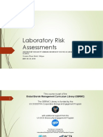 Laboratory Risk Assessment