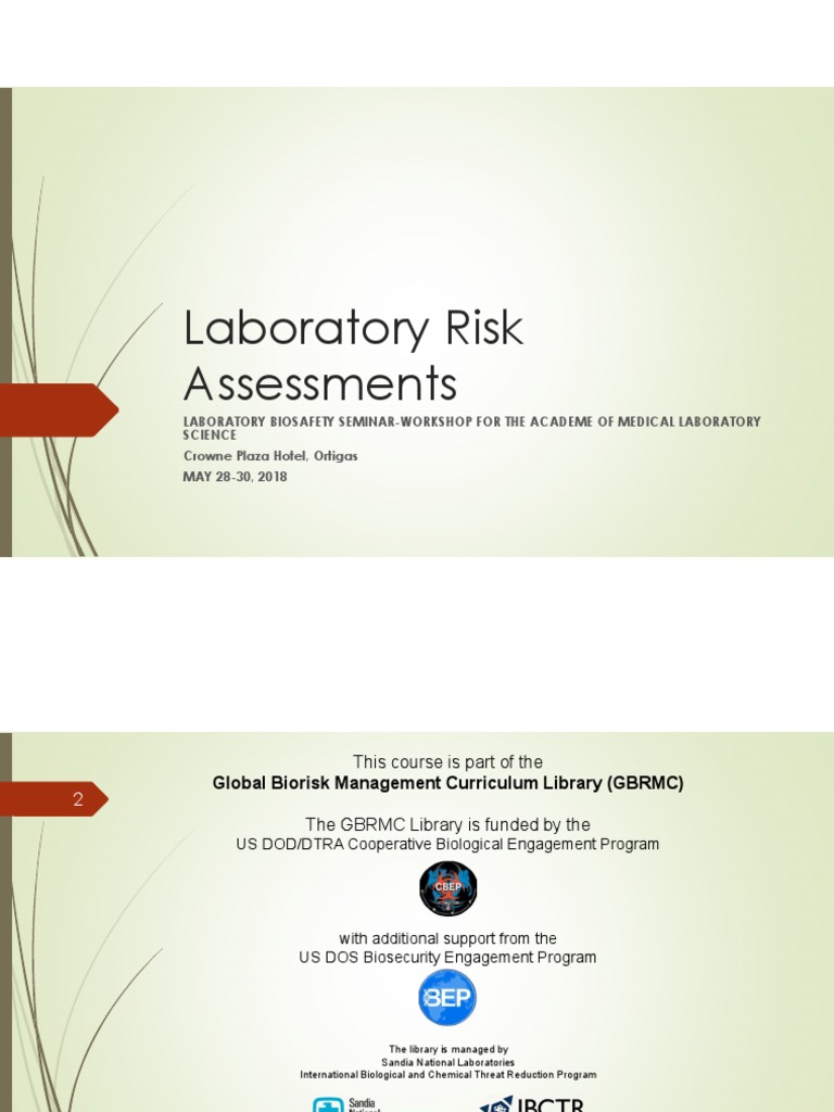 Laboratory Biorisk Assessment Overview | PDF | Risk | Risk Assessment
