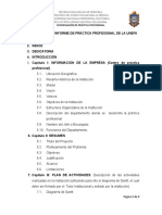 Estructura Del Informe de Practica Profesional (PP) Unefa