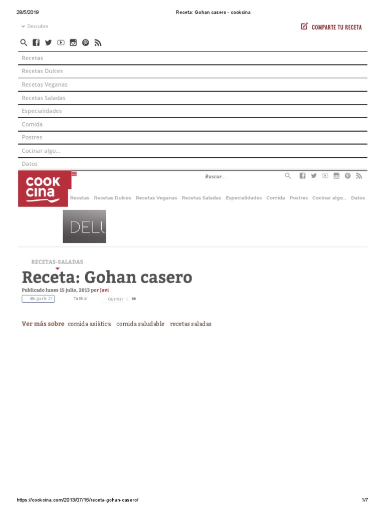 Gohan Como Preparar | PDF | Sushi | Arroz