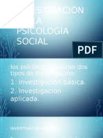 Realización de La Investigación en La Psicología Social