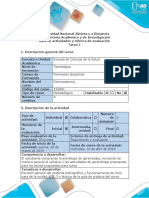 Guía de Actividades y Rúbrica de Evaluación - Tarea 1 - Resumen de Actividades Del Curso