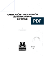 Planificacion y Organizacion Del Entrenamiento Deportivo