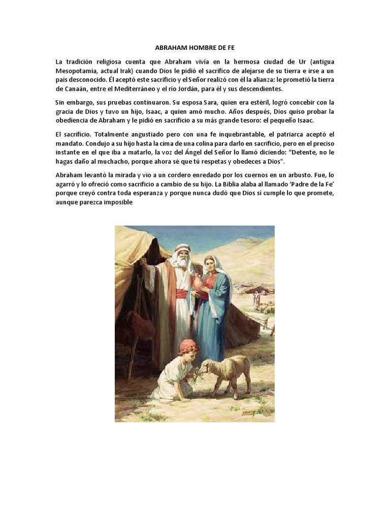 Abraham: El Padre de la Fe | PDF | Religión y espiritualidad