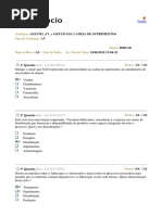 prova EAD ESTACIO - GESTÃO DA CADEIA DE SUPRIMENTOS 2019