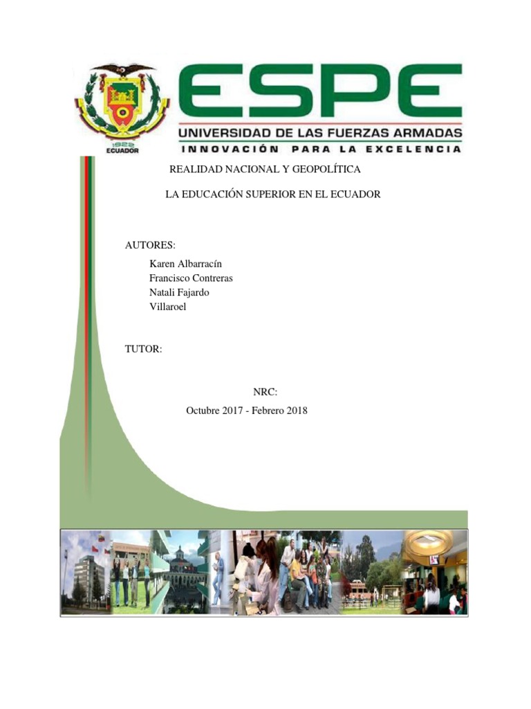 Análisis de La Educación Superior en El Ecuador | PDF | Ecuador ...
