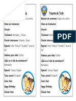 Programa de Aventureros PDF