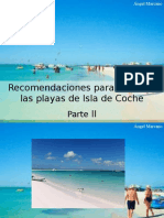 Ángel Marcano - Recomendaciones Para Disfrutar Las Playas de Isla de Coche, Parte II