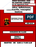 Clase de Estadistica Pregrado 2019