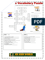 Adjectives Puzzle Worksheet