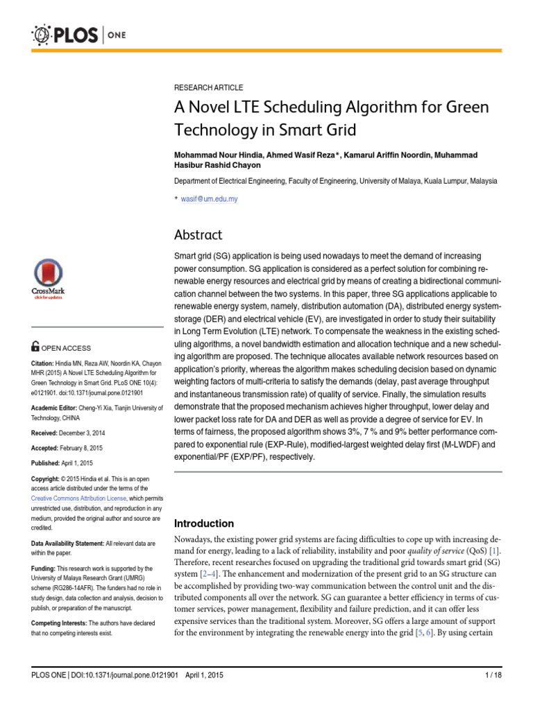 Lte Noval Scheduling Methodology PDF | PDF | Electrical Grid | Computer ...
