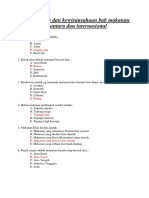 Soal Prakarya Dan Kewirausahaan Bab Makanan Nusantara Dan Internasional (Punya Bagus)