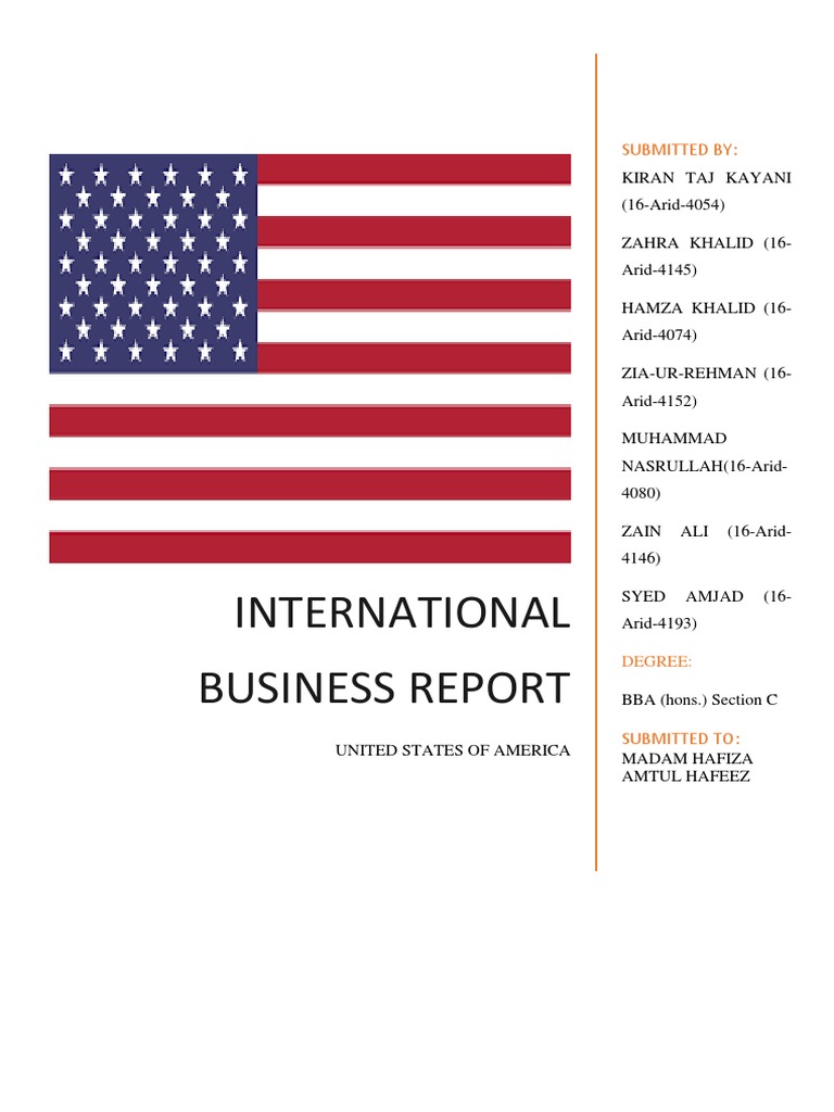 International Business Report: Submitted by | PDF | Limited Liability ...