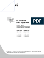 DC Inverter Duct Type Unit: Indoor Unit Outdoor Unit