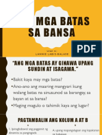 AP Demo 3 - Ang Mga Batas Sa Pilipinas