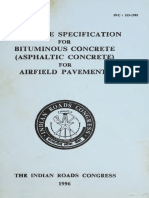 Tentative Specification for Bituminous Concrete for Airfield Pavements