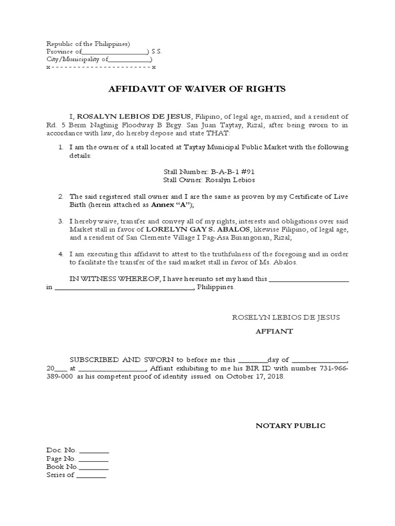 deed-waiver-of-rights-pdf-affidavit-document