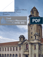 Interim Summer Placement Report 2018 20 DoMS IISc Bangalore Added1