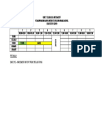 Automotive Technology Module Timetable for Theory and Practical Semester 1 2019