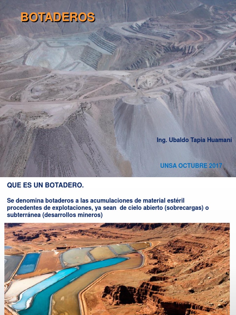 Construcción de Botaderos Open Pit VII | PDF | Materiales naturales ...