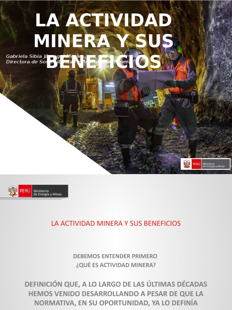 Beneficios de la Actividad Minera en Perú | PDF | Minería | Perú