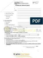 Formulir Pendaftaran diklat PPSDM