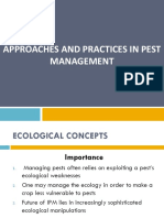 Pest Management Approaches and Ecological Concepts