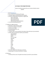 Screencast Task Analysis Script 1