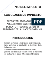 Concepto de Impuesto y Clases de Impuesto