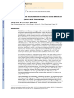 Electrophysiological Measurement of Binaural Beats