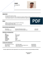 Ahmed W. Mariano: Position Desired